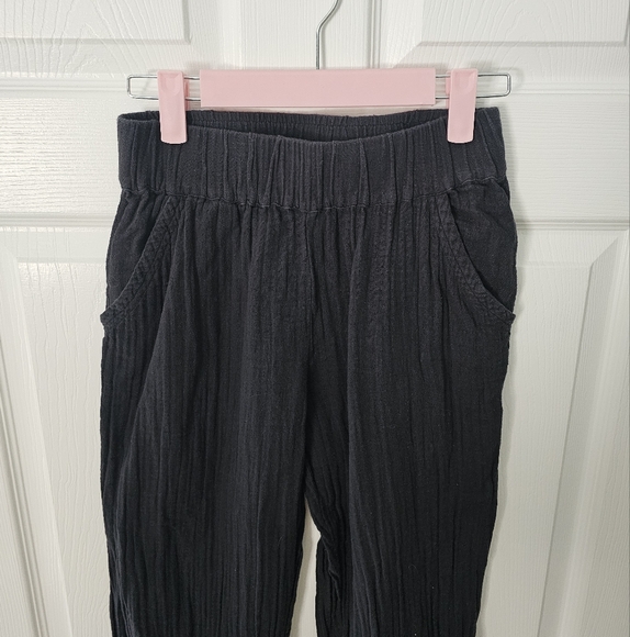 Pact 100% Organic Cotton Split Wide Leg Flat Front Coastal Daily Pants - Picture 4 of 9